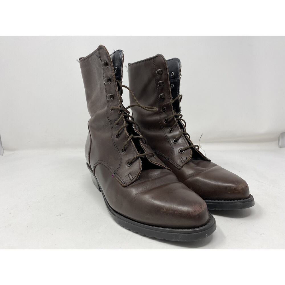 Blondo Women's Fabric lined Ankle boots Brown Lace up sz 6B